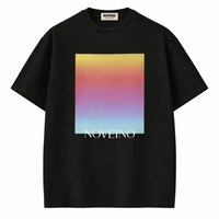 Black NOV 19 T-shirt by Its24heartz displayed on a mannequin, featuring a modern graphic design.