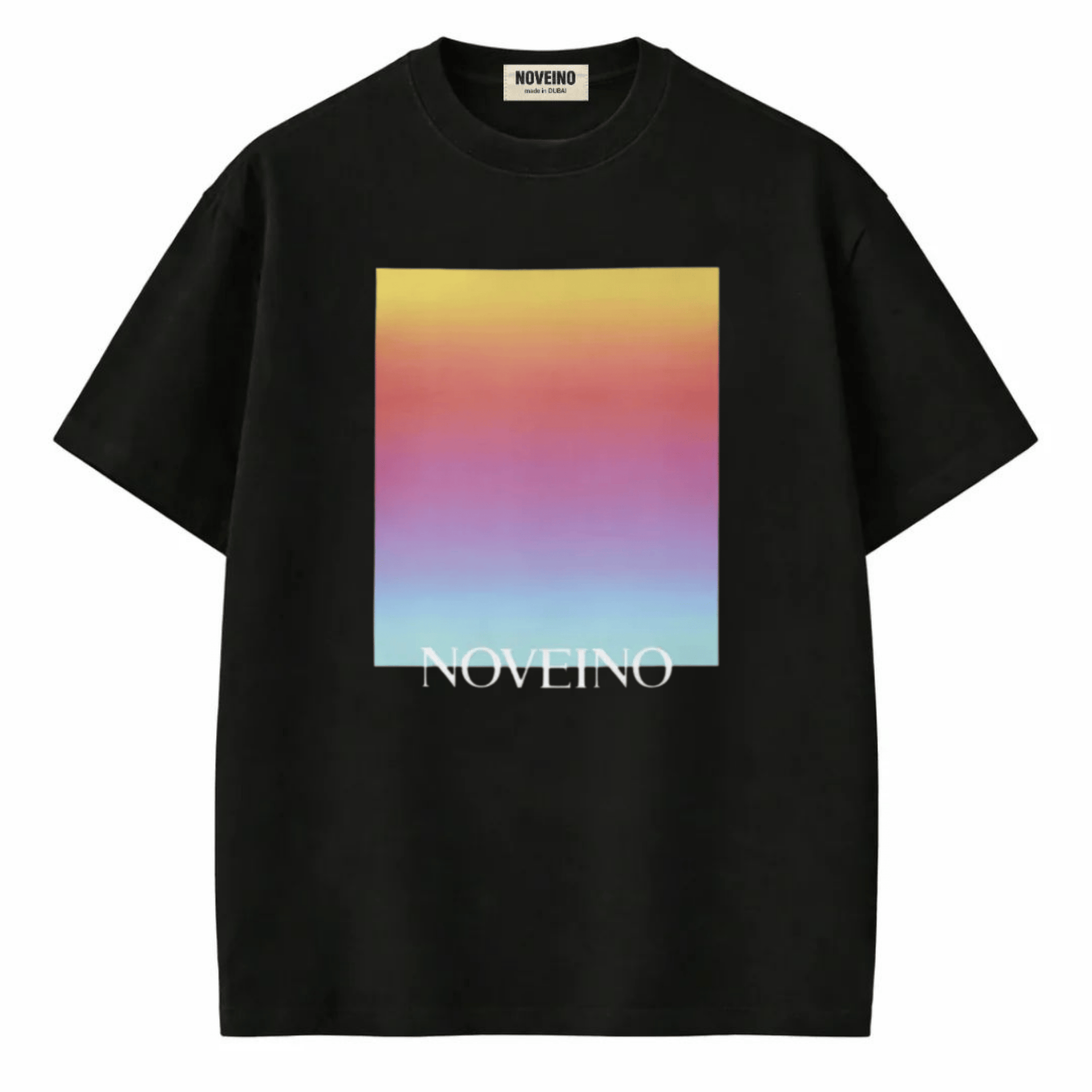 Black NOV 19 T-shirt by Its24heartz displayed on a mannequin, featuring a modern graphic design.