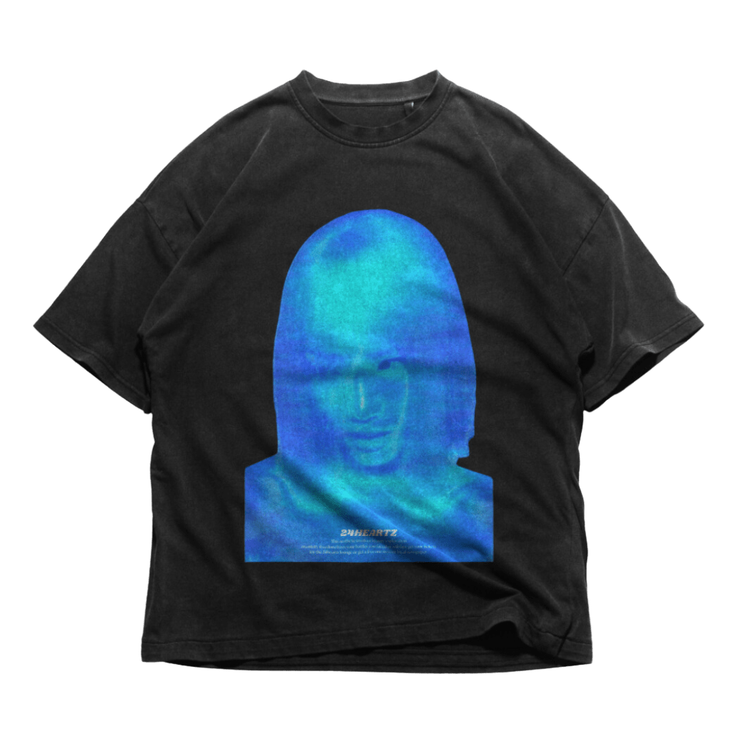 24Heartz women's t-shirt in a stylish design, showcasing fabric texture and vibrant color against a neutral background.