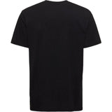Black 24HEARTZ T-Shirt 1572 displayed on a flat surface, showcasing its soft fabric and casual design.