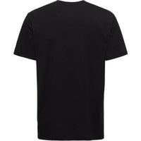 Black 24HEARTZ T-Shirt 1572 displayed on a flat surface, showcasing its soft fabric and casual design.