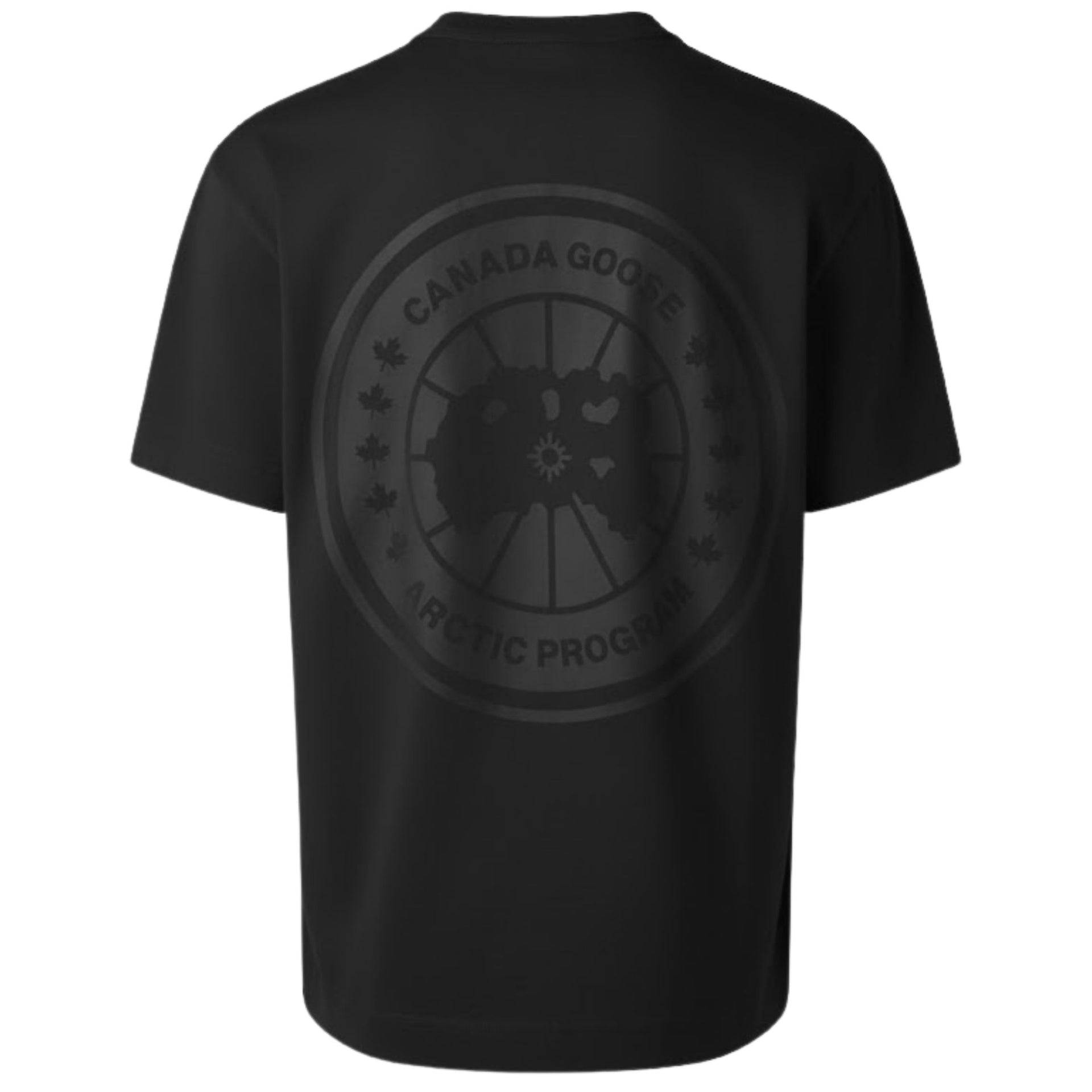 Black 24HEARTZ T-shirt featuring a minimalist design on a flat surface with soft fabric texture.