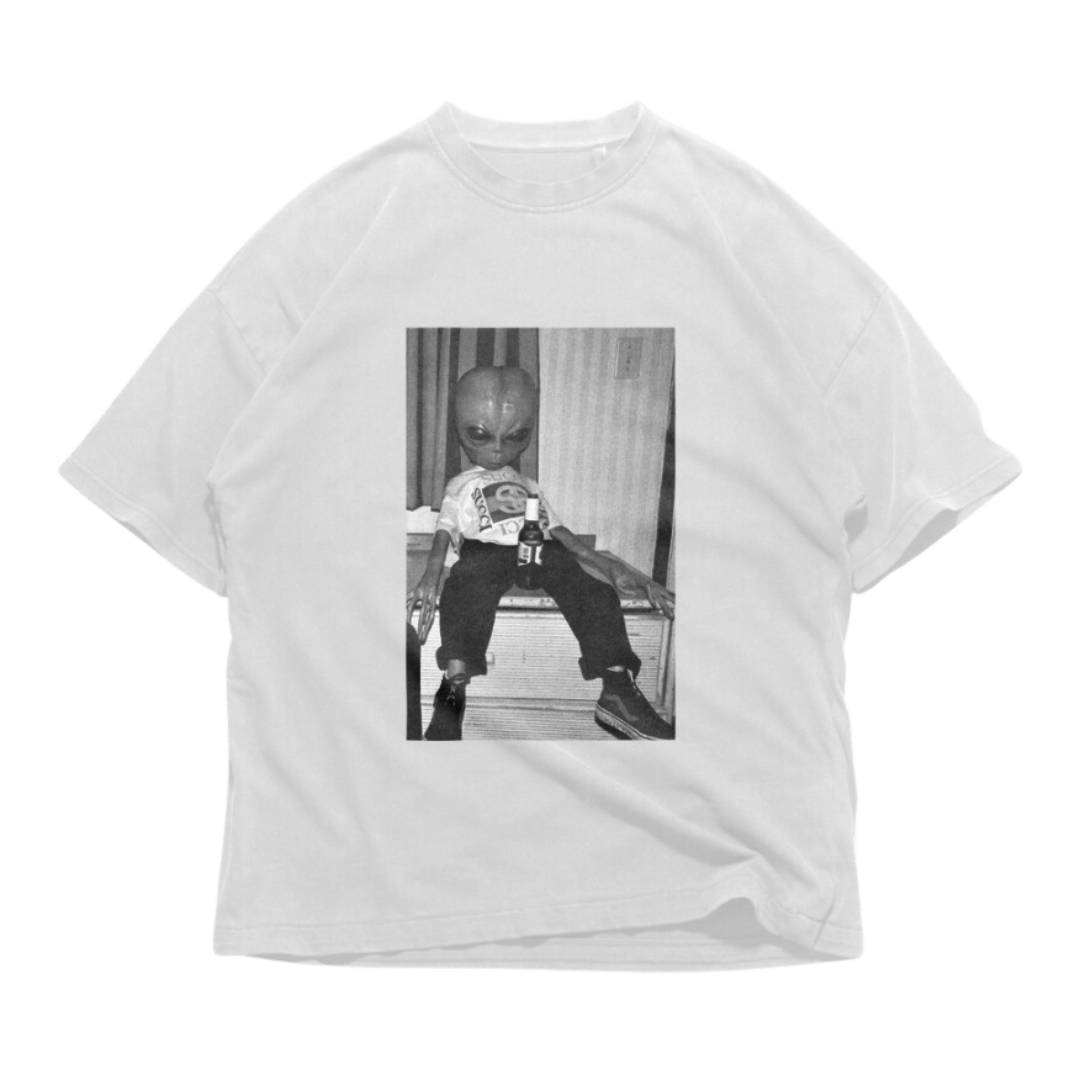 24Heartz alien Chappy T-shirt featuring a colorful alien graphic on a casual tee.