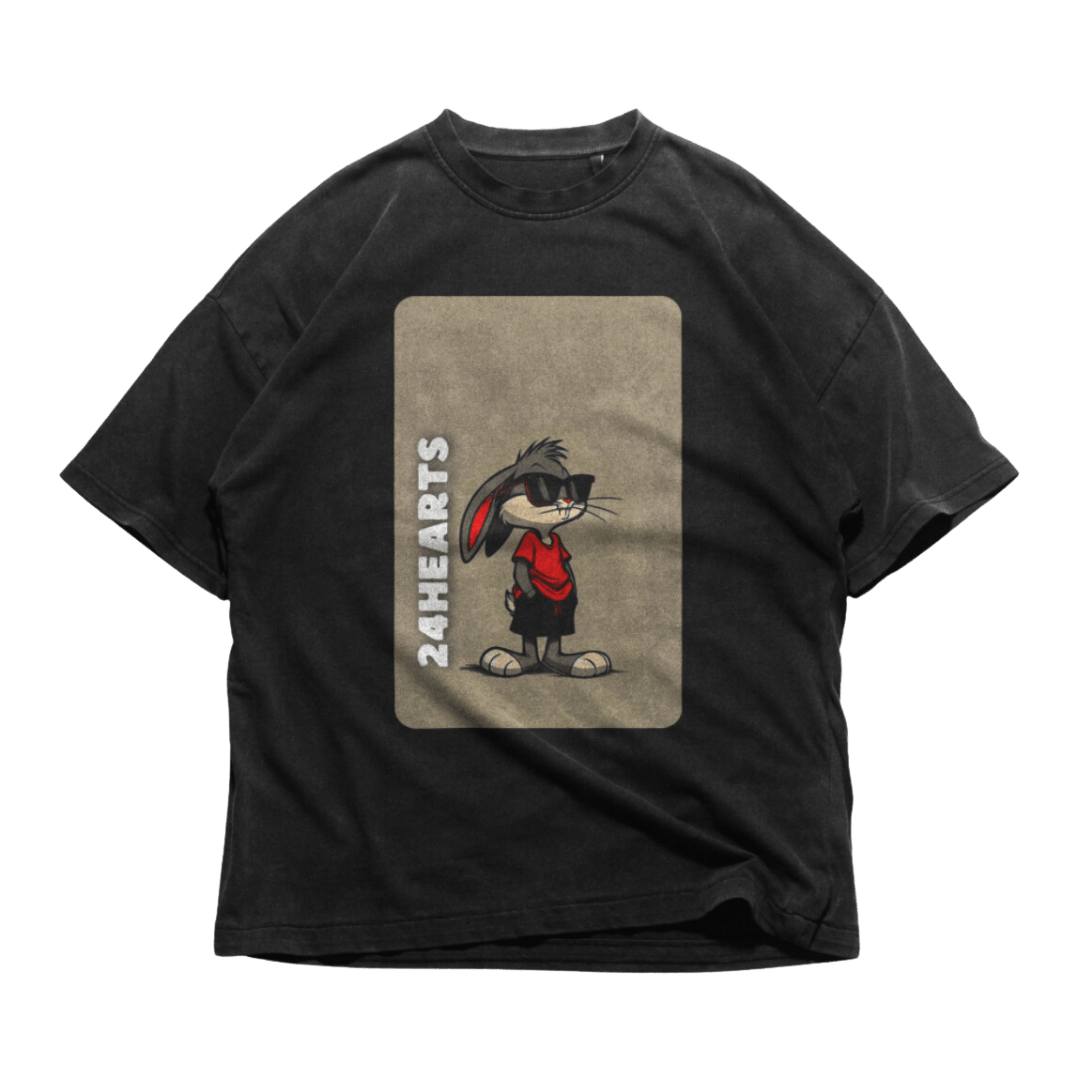 24Heartz Bug Bunny T-Shirt featuring a colorful graphic of Bug Bunny on a casual tee.