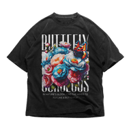 24Heartz butterfly t-shirt featuring a colorful butterfly design on a soft fabric. Perfect for casual wear.