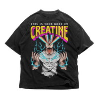 24Heartz creatine T-shirt featuring a bold graphic design on a comfortable fabric.