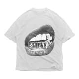 24Heartz diamond teeth t-shirt featuring a unique graphic design on a casual fit tee.