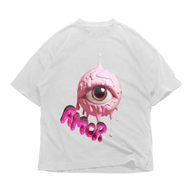 24Heartz Eye Amor T-Shirt featuring a colorful graphic design on a soft fabric.