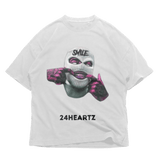 24Heartz Gangsta Smile T-Shirt featuring a graphic print on a casual, comfortable fabric.