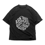 24Heartz God's Plan T-Shirt in a casual style, featuring a graphic design on a soft, comfortable fabric.