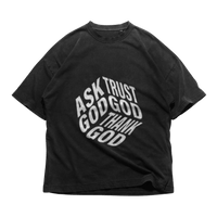 24Heartz God's Plan T-Shirt in a casual style, featuring a graphic design on a soft, comfortable fabric.