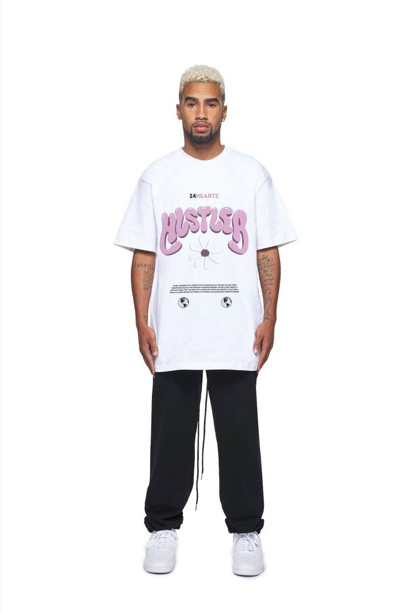 24Heartz Hustler T-Shirt in a stylish design, showcasing vibrant colors and a comfortable fit for everyday wear.