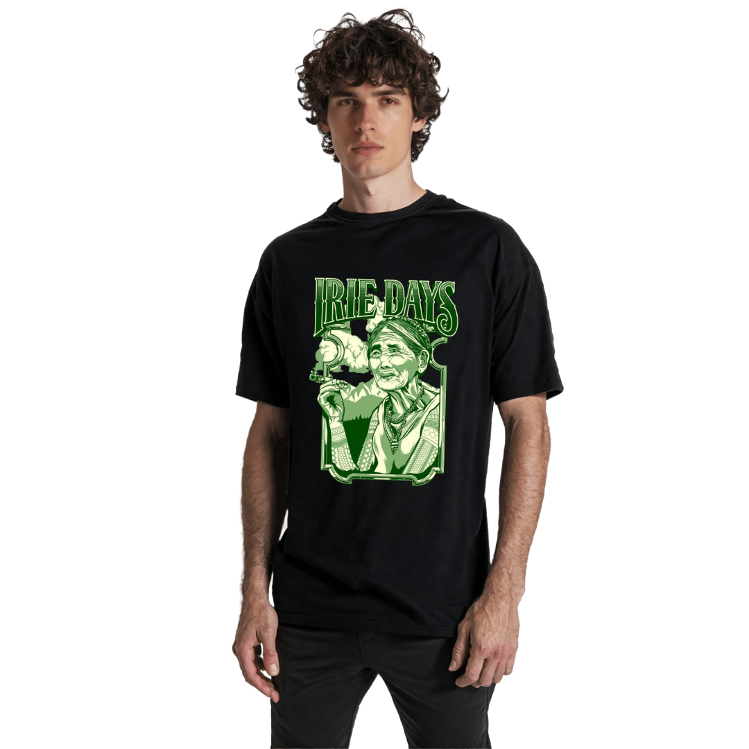 24Heartz Irie Days T-Shirt featuring a vibrant graphic design on a casual tee in a relaxed fit.