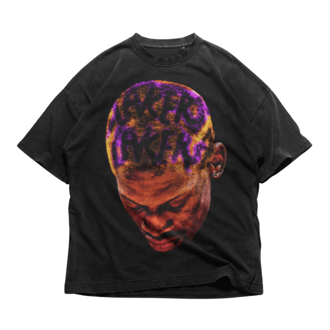 24Heartz Laker Drippy T-Shirt featuring a vibrant design and comfortable fit, perfect for casual wear.