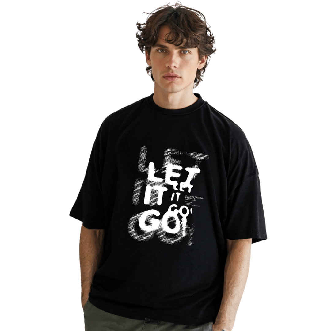 24Heartz Let It Go T-Shirt featuring a graphic print on a casual, comfortable design for everyday wear.