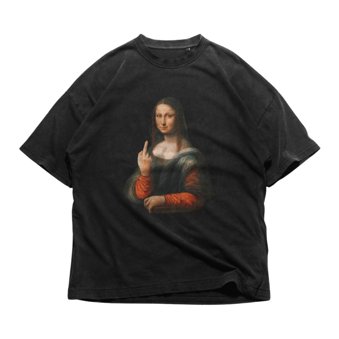 24Heartz Mona Lisa T-Shirt featuring a classic artwork print on a comfortable fabric in a casual style.