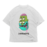 24Heartz monsters t-shirt featuring colorful graphic design on a soft fabric background. Perfect for casual wear.