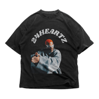 24Heartz Mr. Matrix t-shirt featuring a graphic design on a classic fit, laid flat against a neutral background.