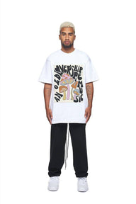 24Heartz mushrooms t-shirt featuring a colorful mushroom graphic on soft fabric, perfect for casual wear.