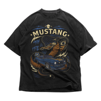 24Heartz Mustang T-Shirt featuring a bold graphic design on a casual fit, perfect for everyday wear.