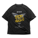 24Heartz peace T-shirt featuring a relaxed fit and vibrant graphic design on a soft fabric background.