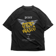 24Heartz peace T-shirt featuring a relaxed fit and vibrant graphic design on a soft fabric background.