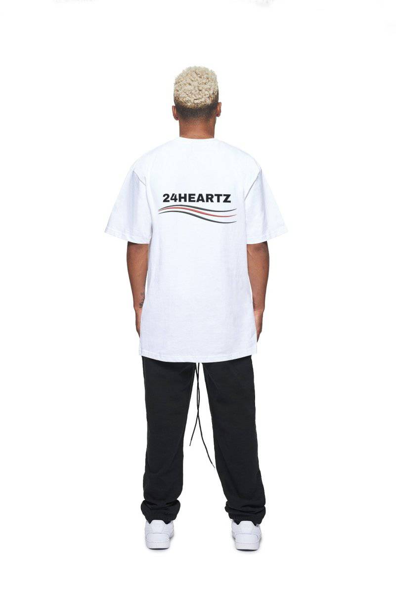 24Heartz political T-shirt featuring graphic design on a classic fit, displaying bold colors and unique messaging.