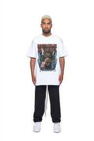 Rottweiler graphic T-shirt by 24Heartz featuring a bold design on a classic fit shirt.