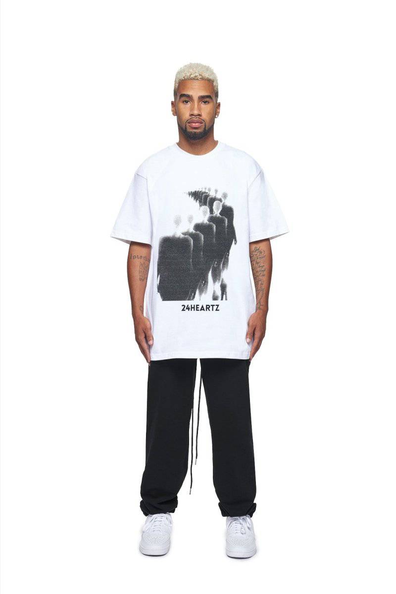 24Heartz Silence T-Shirt featuring a minimalist design in a soft fabric displayed on a mannequin.