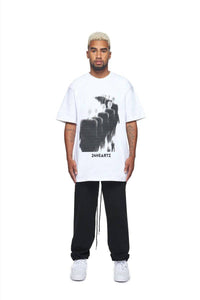 24Heartz Silence T-Shirt featuring a minimalist design in a soft fabric displayed on a mannequin.