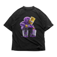 24Heartz Simpson drip t-shirt featuring a colorful design on a casual fit tee.