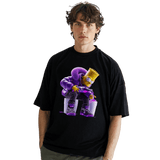 24Heartz Simpson drip t-shirt featuring a vibrant design on a classic fit, showcasing bold colors and unique style.