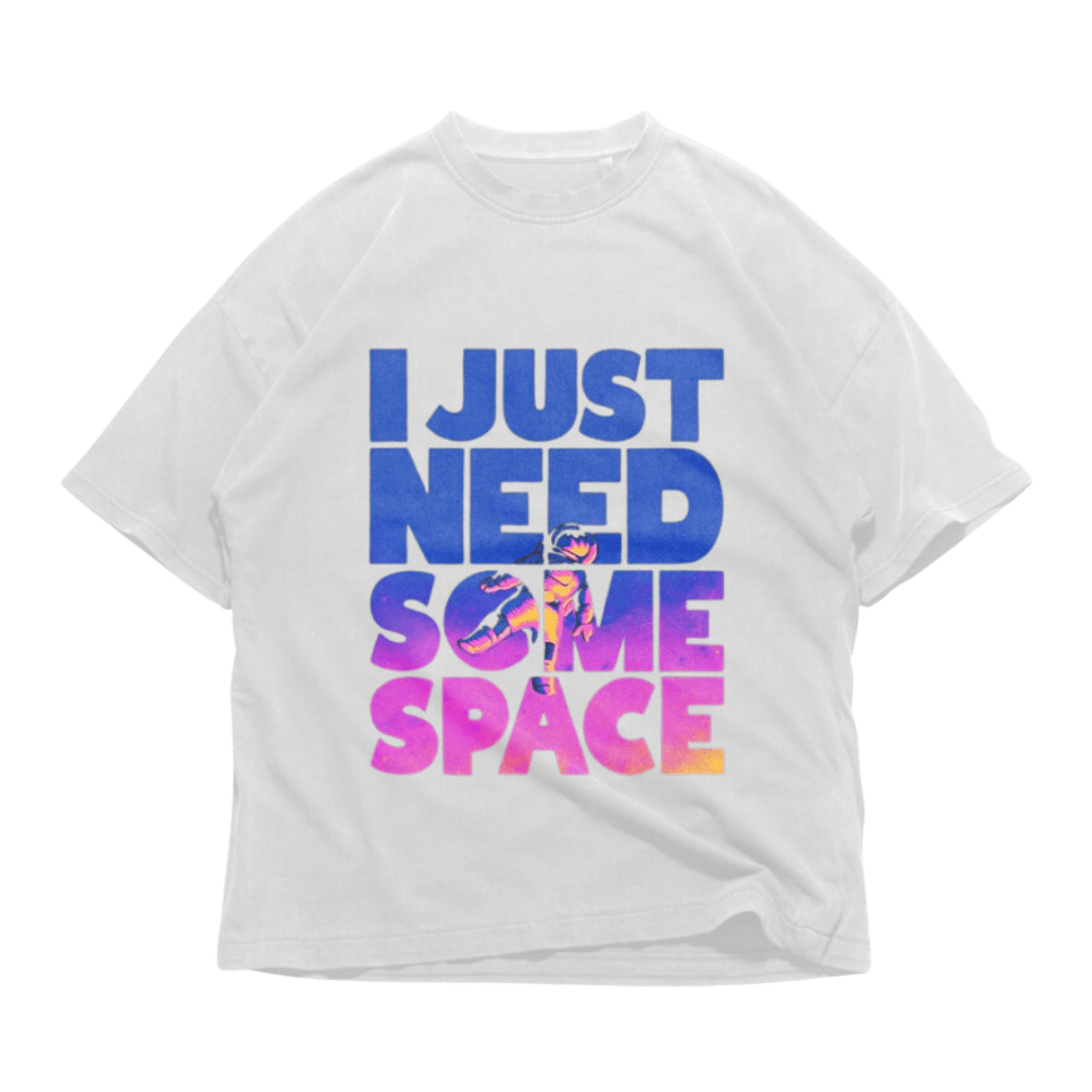 24Heartz T-Shirt featuring a space-themed design in vibrant colors on a casual, comfortable fit.