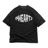 24Heartz T-Shirt featuring a stylish stache graphic on a comfortable fabric, ideal for casual wear.