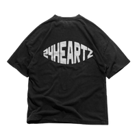 24Heartz T-Shirt featuring a stylish stache graphic on a comfortable fabric, ideal for casual wear.