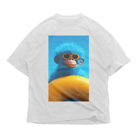 Sunny monkey graphic t-shirt by 24Heartz, featuring a playful monkey design on soft, comfortable fabric.