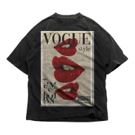24Heartz Vogue Kisses T-Shirt featuring a stylish graphic print on a comfortable fabric.