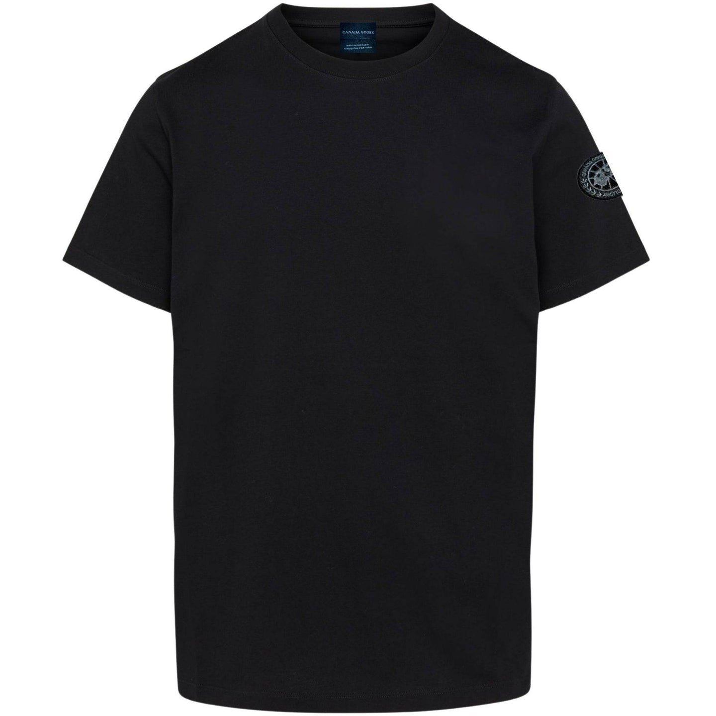 Black T-Shirt from 24HEARTZ featuring a modern design and comfortable fit, displayed on a neutral background.