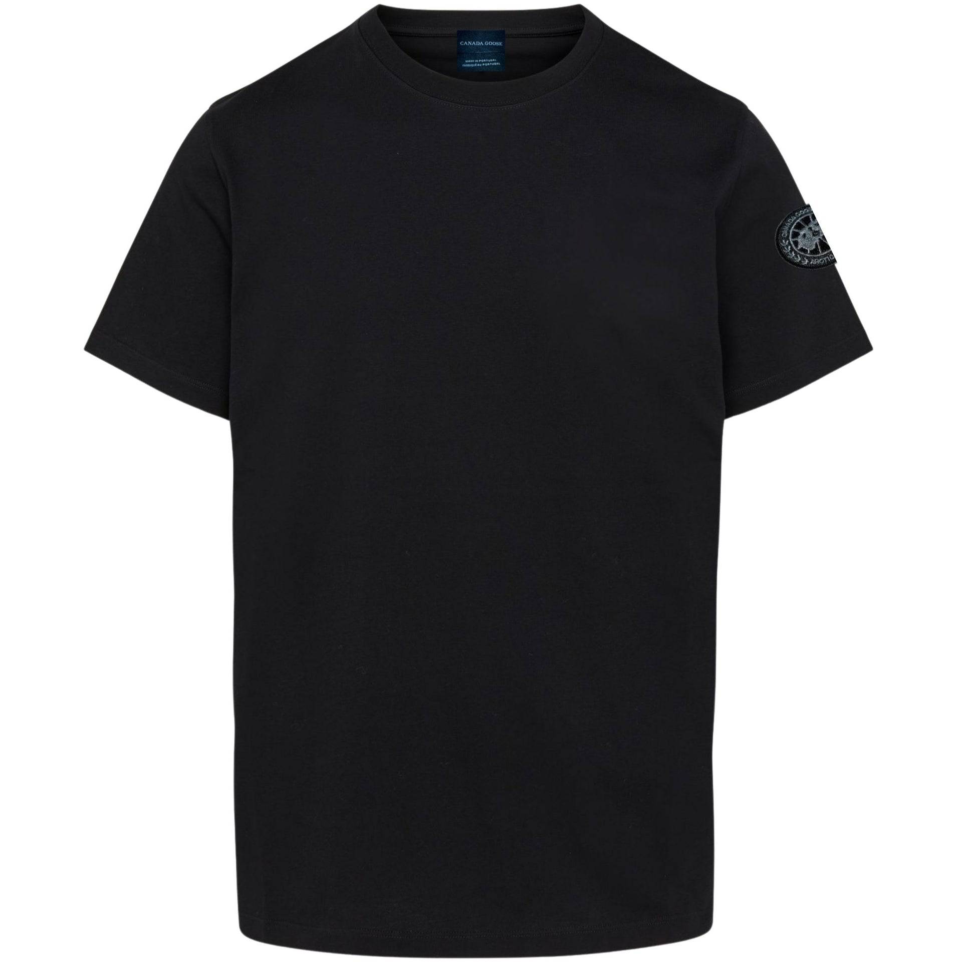 Black T-Shirt from 24HEARTZ featuring a modern design and comfortable fit, displayed on a neutral background.