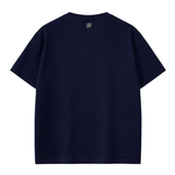 Black Its24heartz T-Shirt with round neckline and short sleeves, casual fit, displayed flat on a white background.