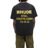 Brandme T-Shirt #13 in a casual style, featuring a vibrant design and short sleeves, displayed on a wooden background.