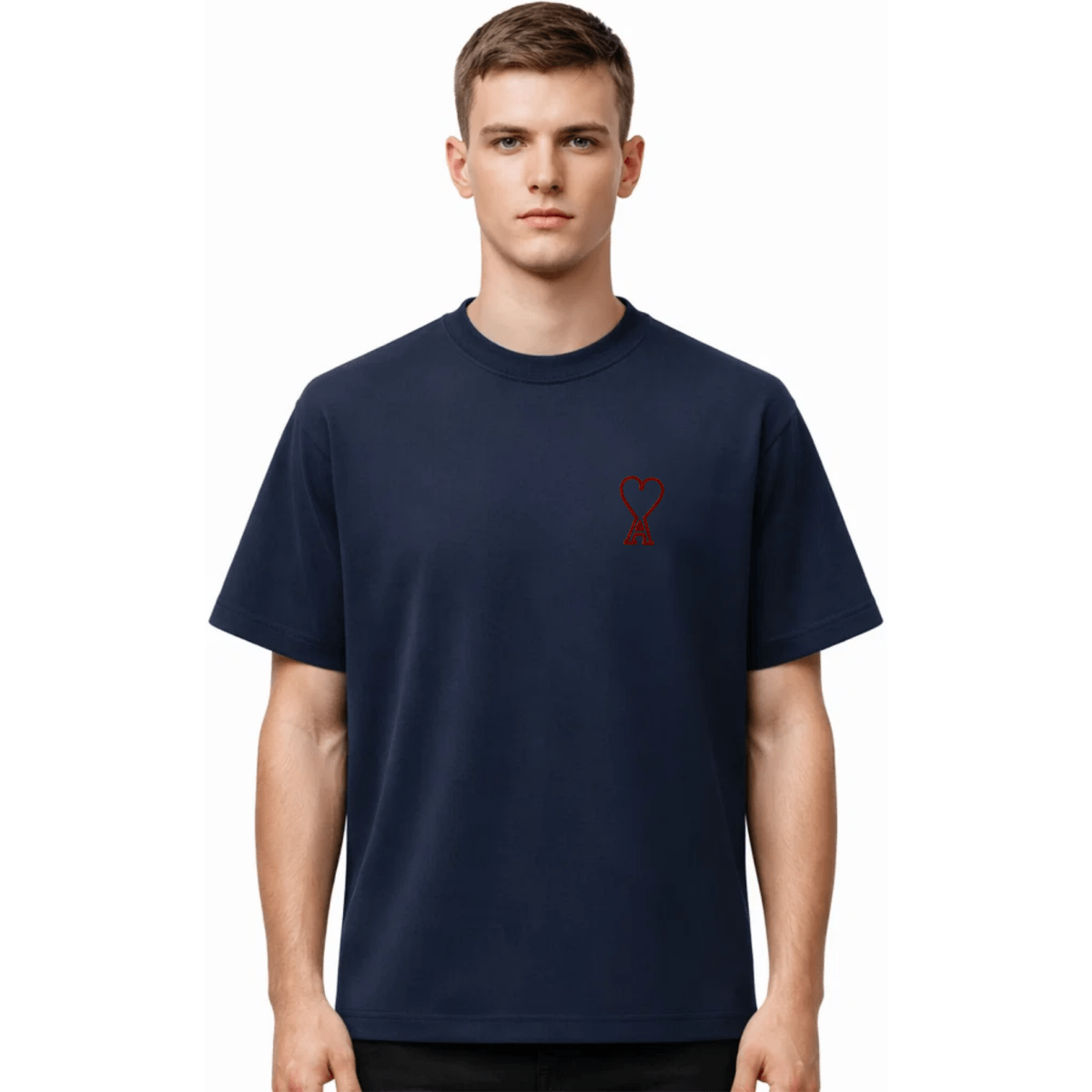 Black Its24heartz t-shirt featuring a graphic print on soft cotton fabric, displayed flat against a neutral background.
