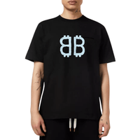 Black Its24heartz T-Shirt featuring a stylish design, displayed on a flat surface with a white background.