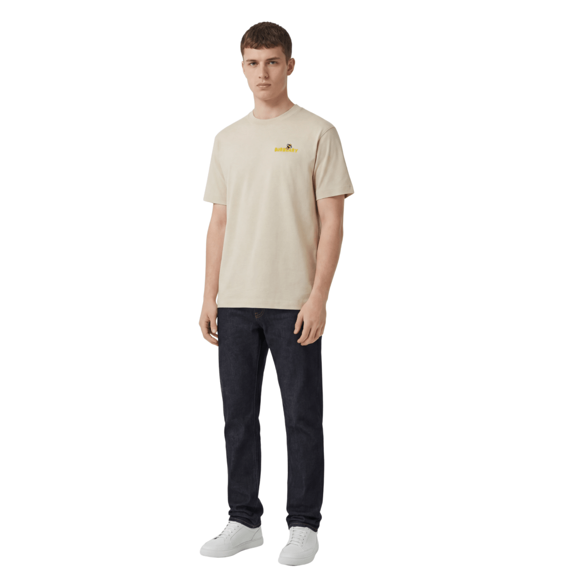 Red casual T-shirt from Its24heartz with short sleeves and round neckline, displayed flat on a white background.