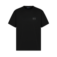 Its24heartz T-Shirts 158 in black, featuring a casual crew neck design with a soft fabric texture and front graphic print.