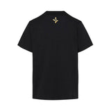 Black Its24heartz T-shirt featuring a stylish graphic design on a soft cotton fabric. Perfect for casual wear.