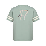 Black Its24heartz T-Shirt with crew neck and short sleeves, displayed flat on a white background.