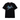 Black Its24heartz T-Shirt 201 with a classic crew neck and short sleeves, shown laid flat on a white background.
