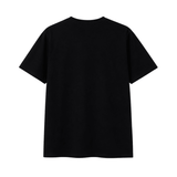 Red and black Its24heartz T-Shirt with graphic design, casual fit, and short sleeves, displayed flat on a white background.