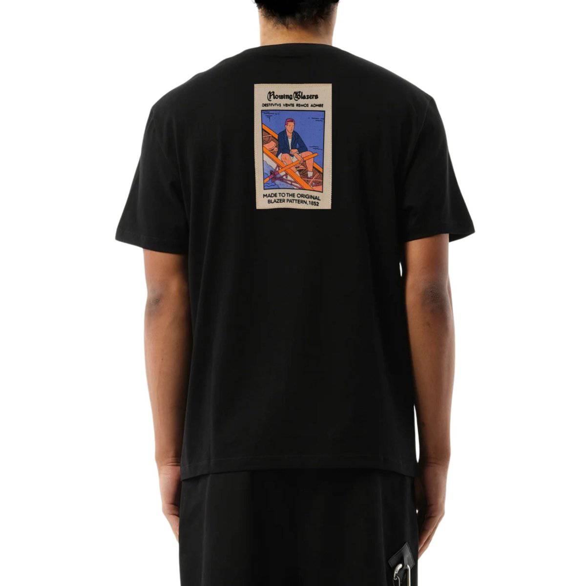 Its24heartz T-Shirts 202 in black, featuring a comfortable fit and classic design, displayed on a hanger.